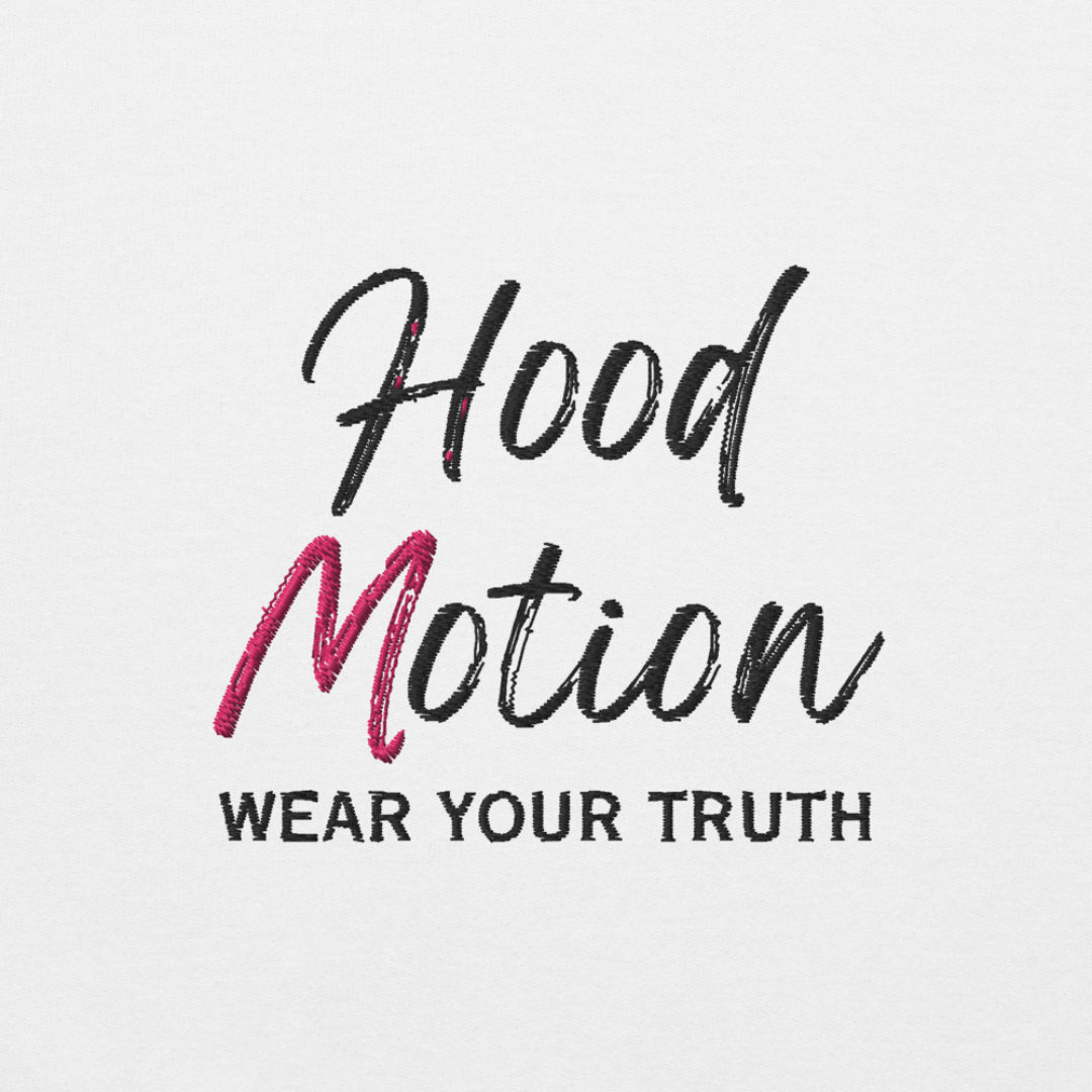 Hood Motion - Unisex Sweatshirt (with Left Chest and Wrist Embroidery + Back Print)