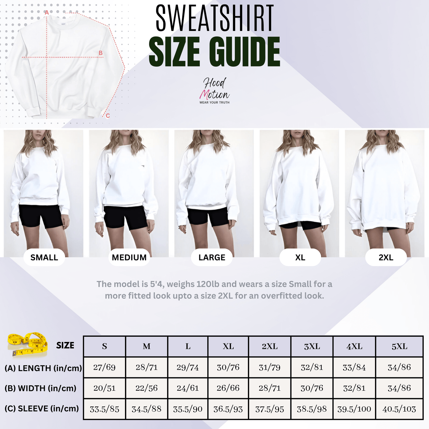 The More You Love Yourself - Unisex Sweatshirt (with Centre Chest and Wrist Embroidery)